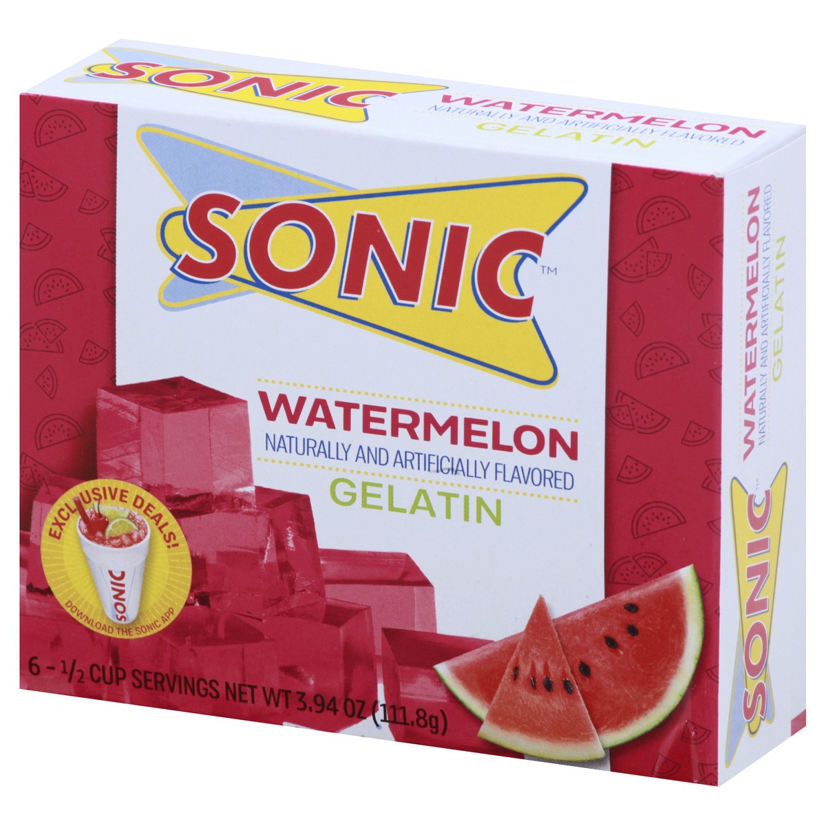 slide 10 of 10, Sonic Watermelon Gelatin, 3.94 oz