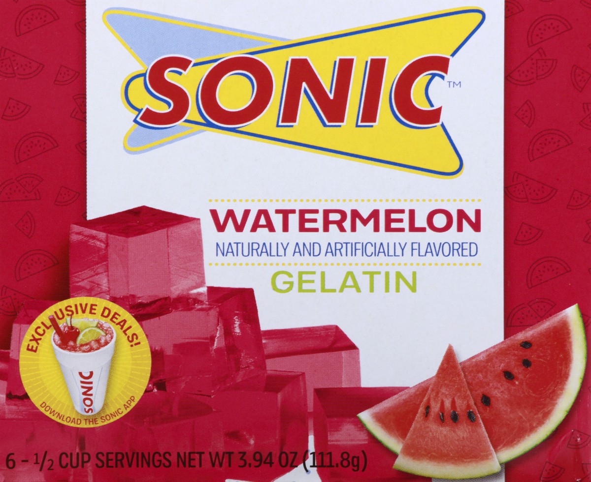 slide 6 of 10, Sonic Watermelon Gelatin, 3.94 oz