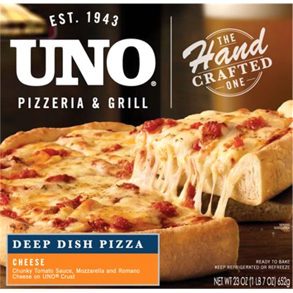 slide 1 of 1, Uno Cheese Deep Dish Pizza, 23 oz