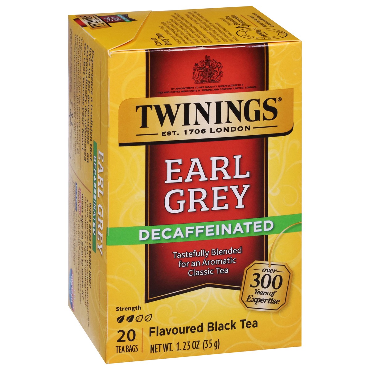 slide 2 of 9, Twinings Earl Grey Black Tea Decaffeinated Tea Bags, 20 ct; 1.23 oz