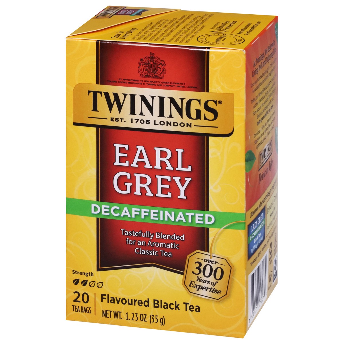 slide 3 of 9, Twinings Earl Grey Black Tea Decaffeinated Tea Bags, 20 ct; 1.23 oz