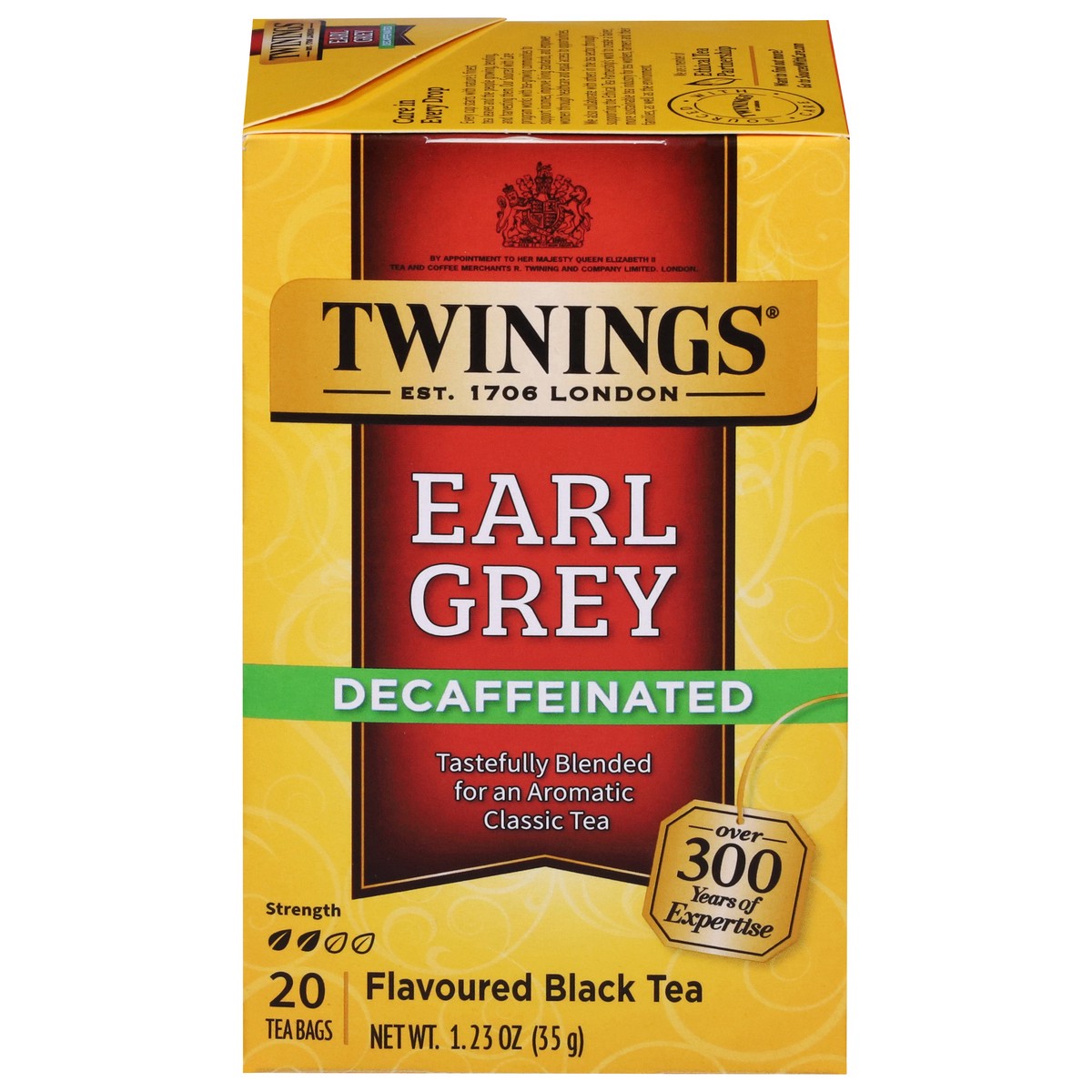 slide 1 of 9, Twinings Earl Grey Black Tea Decaffeinated Tea Bags, 20 ct; 1.23 oz