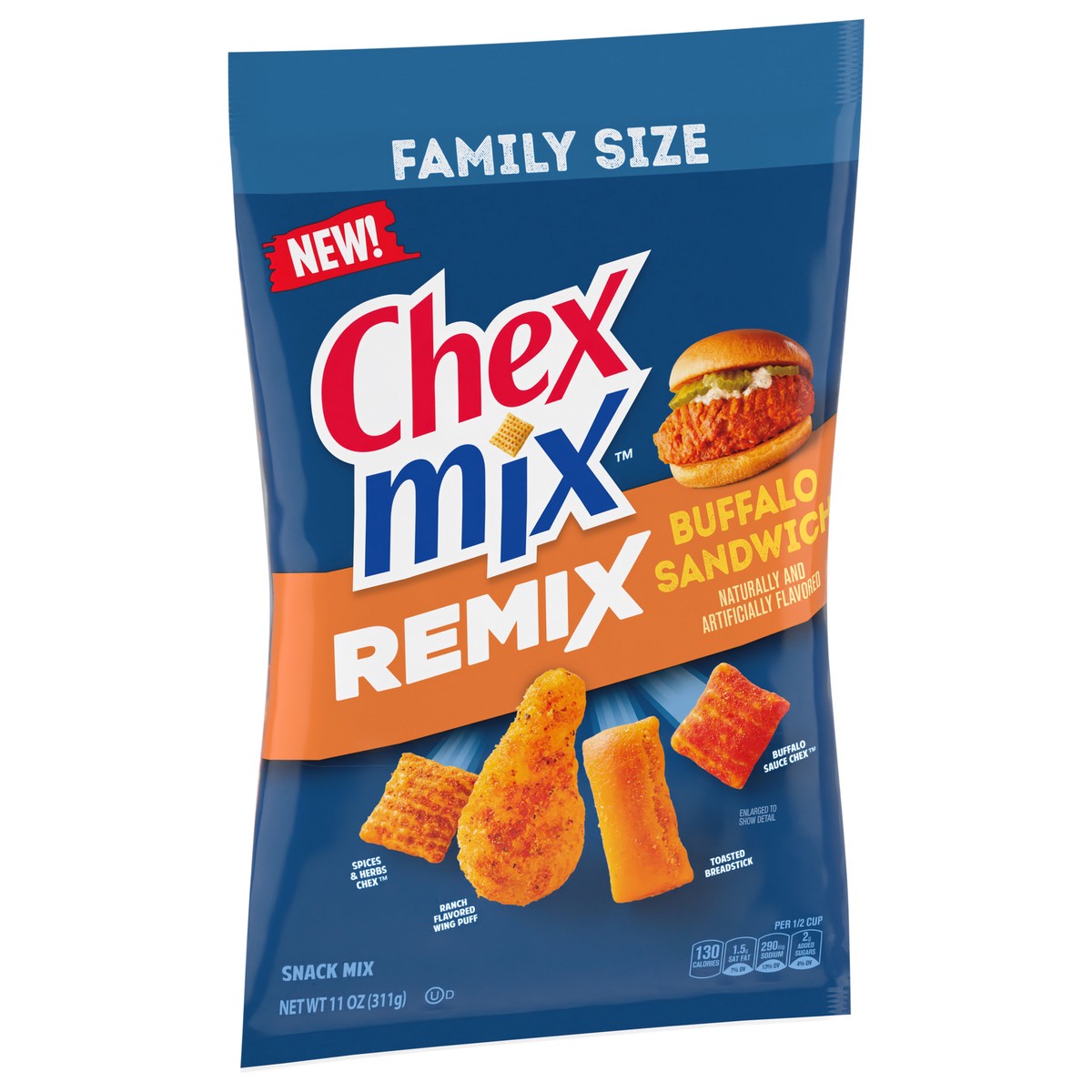 slide 4 of 4, Chex Mix Snack Buffalo Sandwich, 11 oz