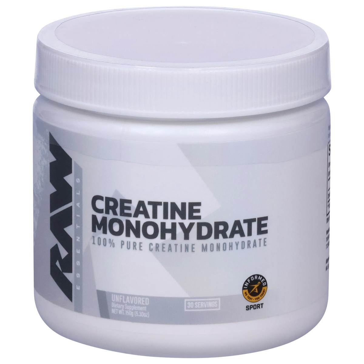 slide 13 of 14, Raw Essentials Unflavored Creatine Monohydrate 5.30 oz, 5.3 oz