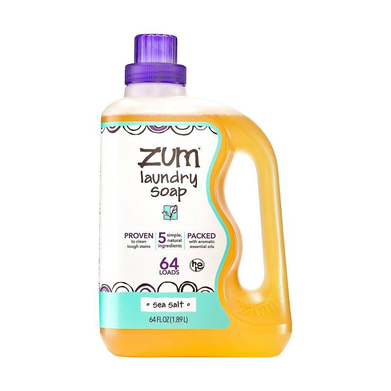 slide 1 of 1, Zum Laundry Soap 64 oz, 64 oz