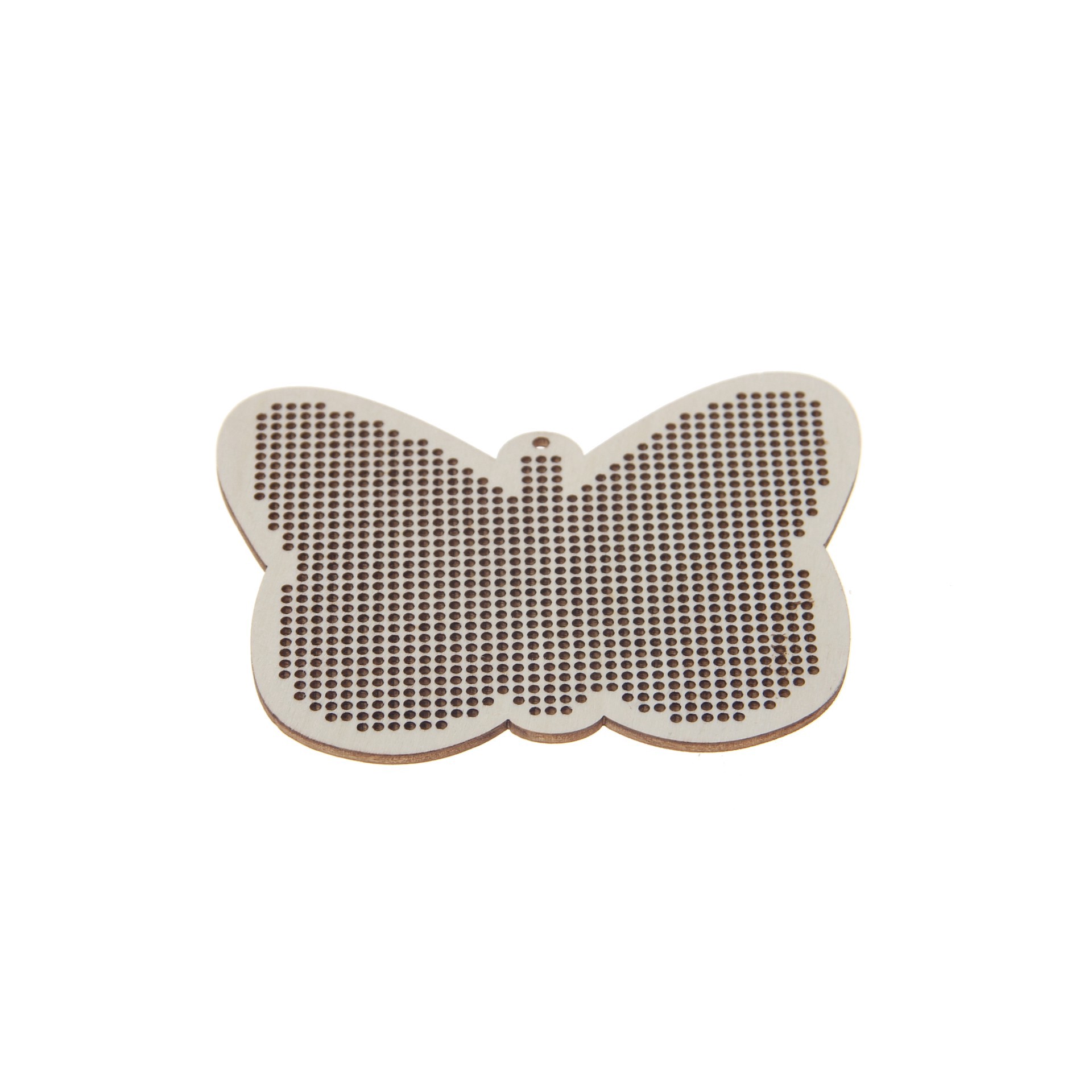 slide 2 of 4, 4" Butterfly Cross Stitch Wood Canvas, 4ct. By Loops & Threads, 4 ct