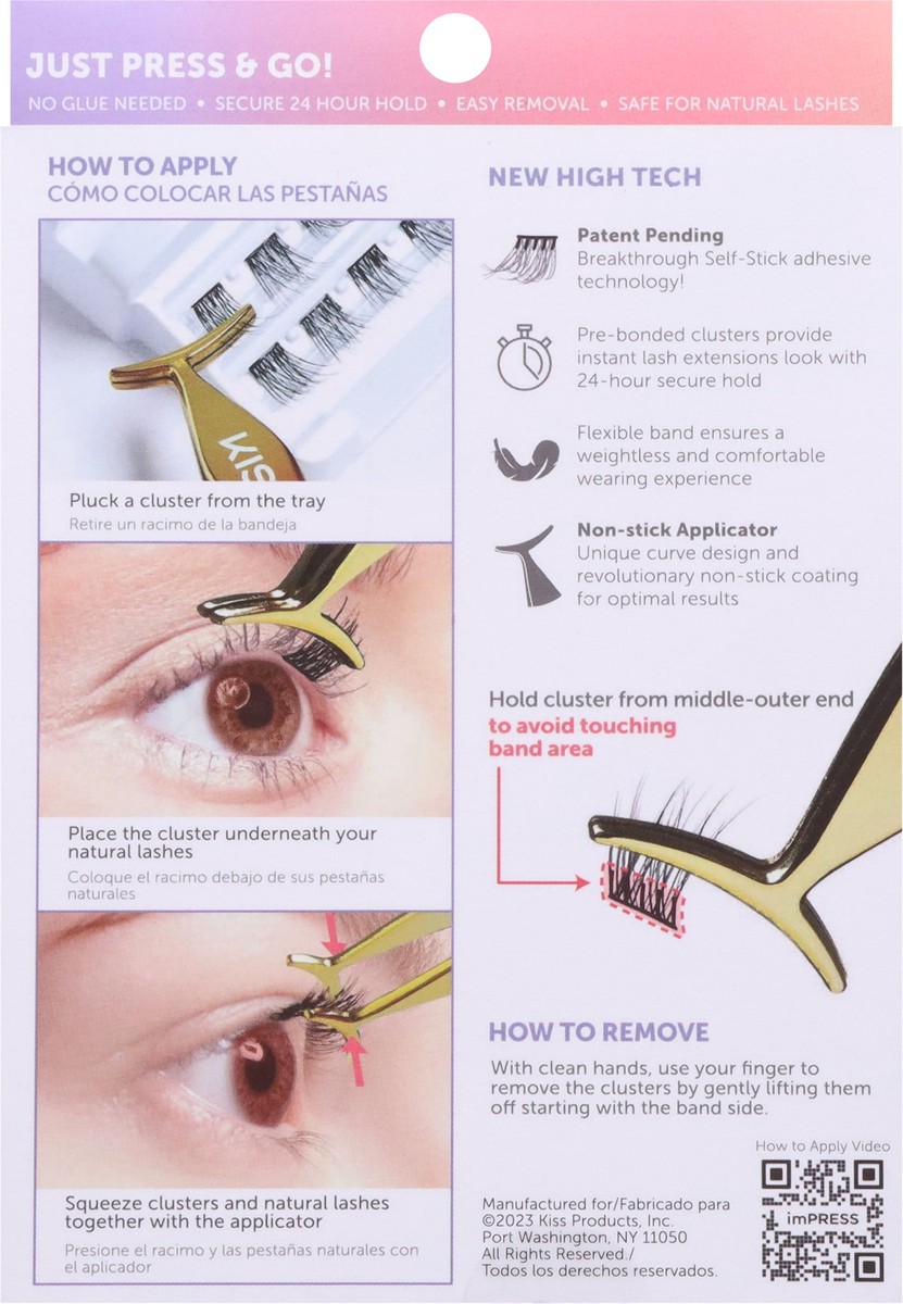 slide 6 of 9, imPRESS Press-On Falsies Natural Clusters 20 ea, 1 ct