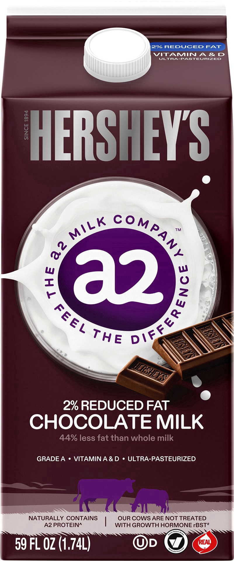 slide 8 of 9, A2 Milk A2 2% Chocolate Milk, 59 fl oz