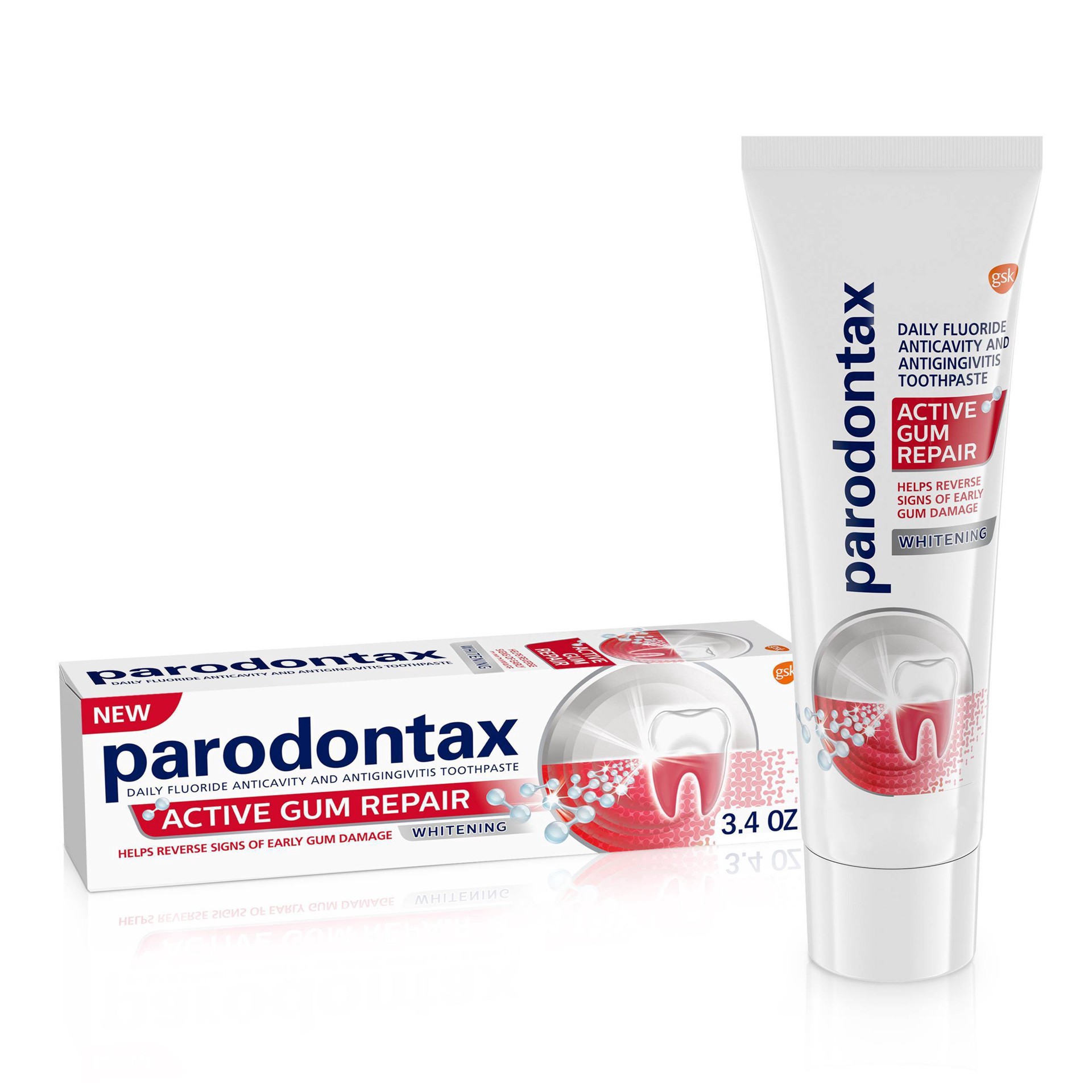 slide 6 of 11, Parodontax Active Gum Repair Whitening Toothpaste 3.4 oz, 3.4 oz