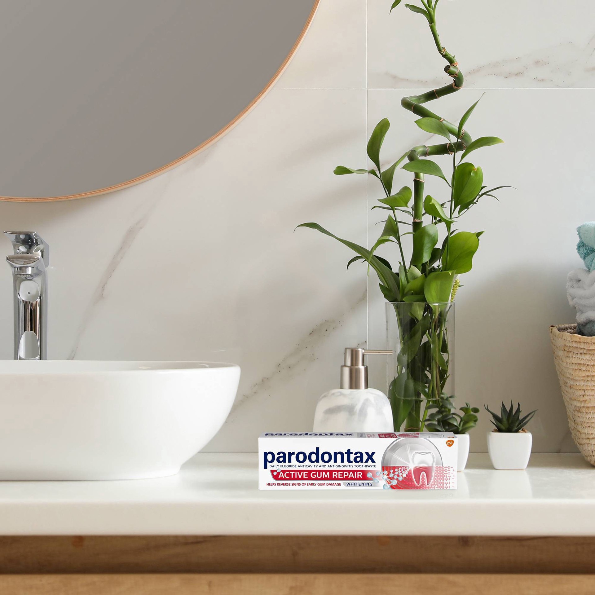 slide 7 of 11, Parodontax Active Gum Repair Whitening Toothpaste 3.4 oz, 3.4 oz