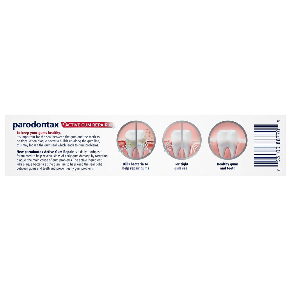slide 8 of 11, Parodontax Active Gum Repair Whitening Toothpaste 3.4 oz, 3.4 oz