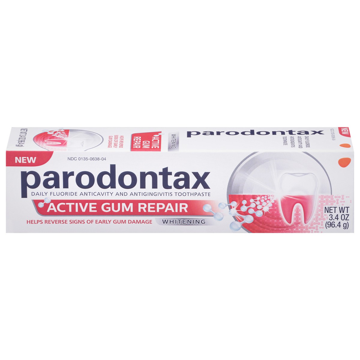 slide 1 of 11, Parodontax Active Gum Repair Whitening Toothpaste 3.4 oz, 3.4 oz