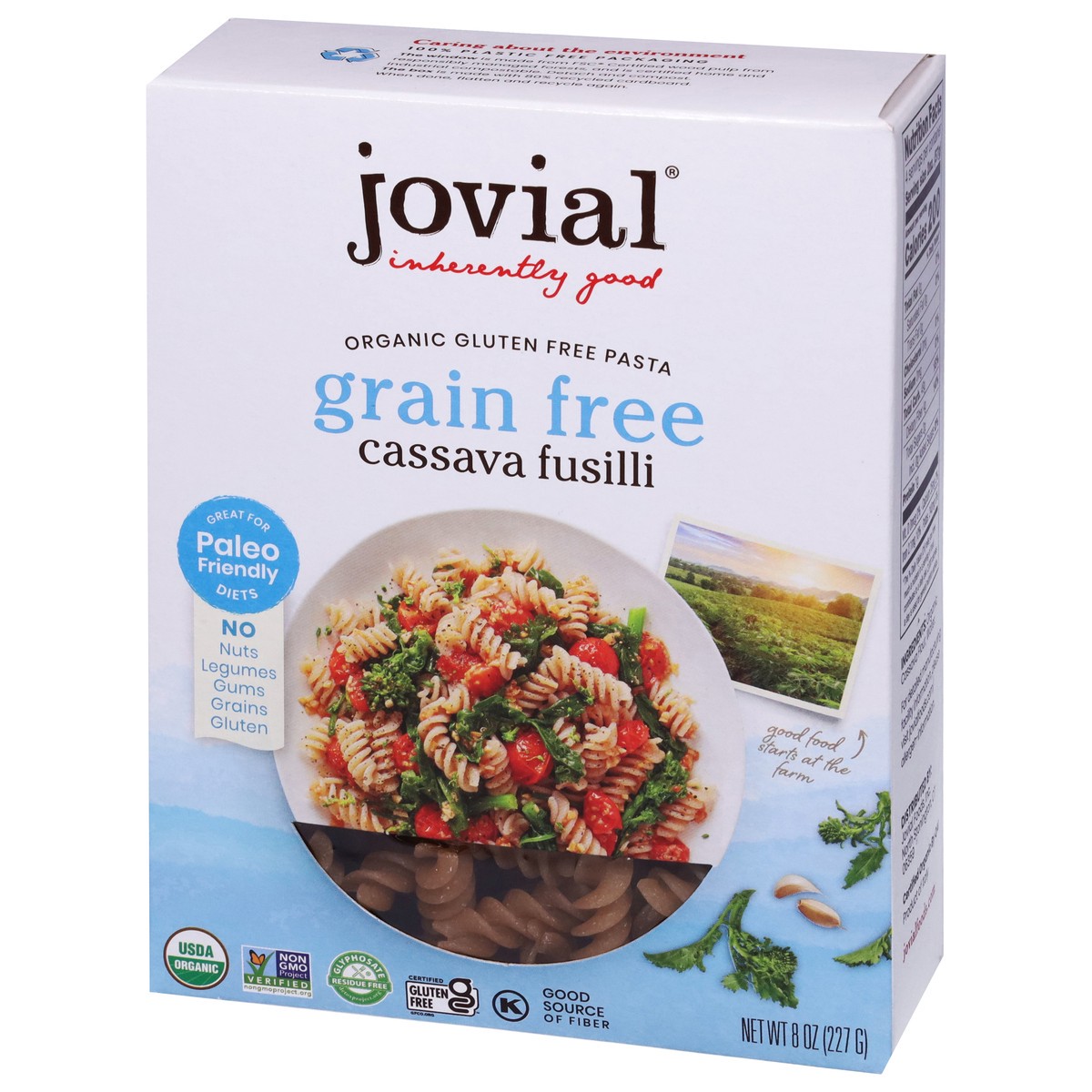 slide 2 of 14, Jovial Organic Grain Free Cassava Fusilli 8 oz, 8 oz