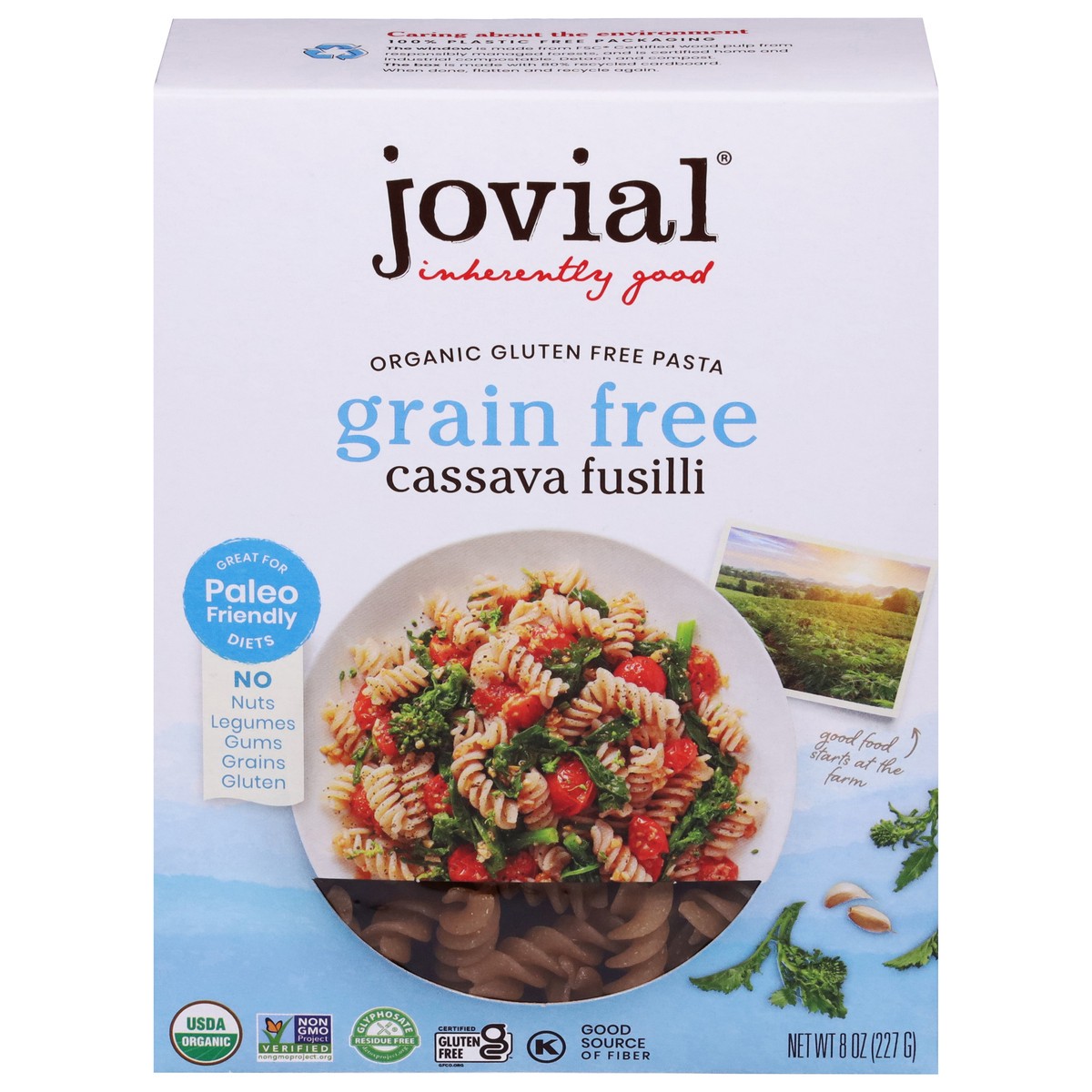 slide 14 of 14, Jovial Organic Grain Free Cassava Fusilli 8 oz, 8 oz