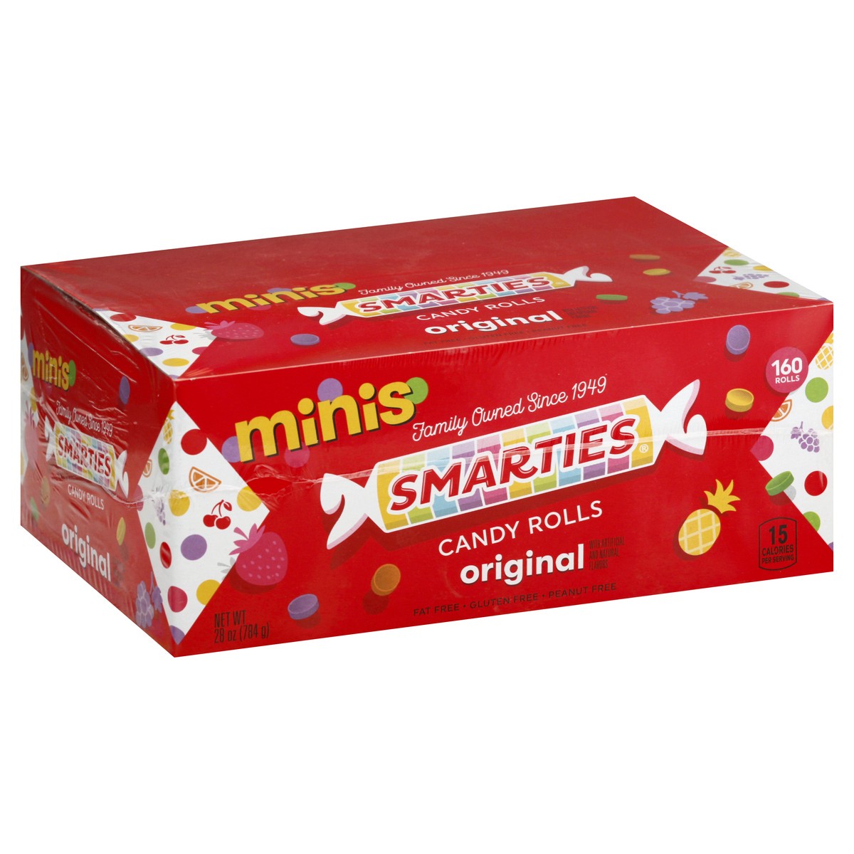 slide 13 of 13, Smarties Minis Gluten Free Original Candy Rolls 160 ea, 160 ct