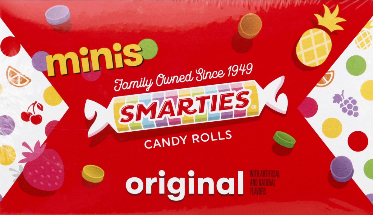 slide 11 of 13, Smarties Minis Gluten Free Original Candy Rolls 160 ea, 160 ct