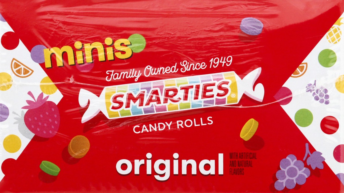 slide 4 of 13, Smarties Minis Gluten Free Original Candy Rolls 160 ea, 160 ct