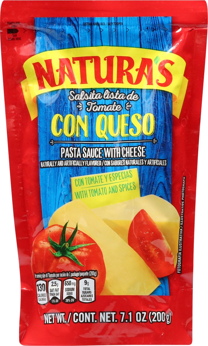 slide 12 of 13, Natura's Pasta Sauce with Cheese - 7.1 oz, 7.1 oz
