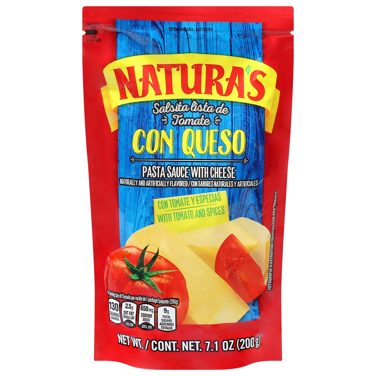 slide 4 of 13, Natura's Pasta Sauce with Cheese - 7.1 oz, 7.1 oz
