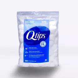 Q-tips® Cotton Swab Balls, 100 ct