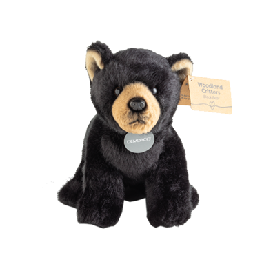 slide 1 of 1, Demdaco Plush Black Bear, 1 ct