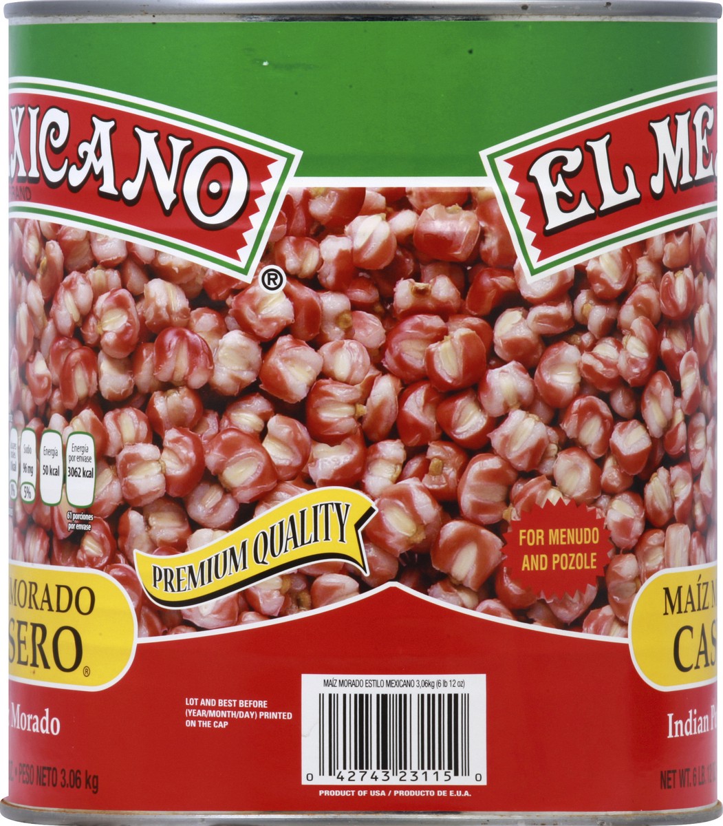 slide 5 of 10, El Mexicano Corn 6 lb, 108 oz