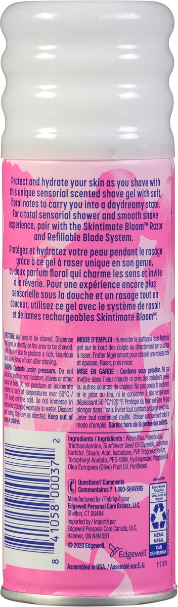 slide 2 of 11, Skintimate Bloom Cherry Blossom, Sandalwood & Rosewater Scent Moisturizing Shave Gel 7 oz, 7 oz