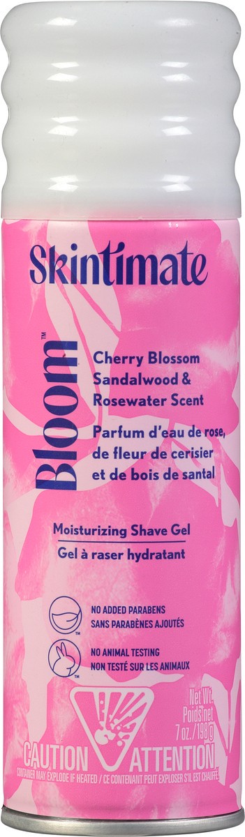 slide 1 of 11, Skintimate Bloom Cherry Blossom, Sandalwood & Rosewater Scent Moisturizing Shave Gel 7 oz, 7 oz