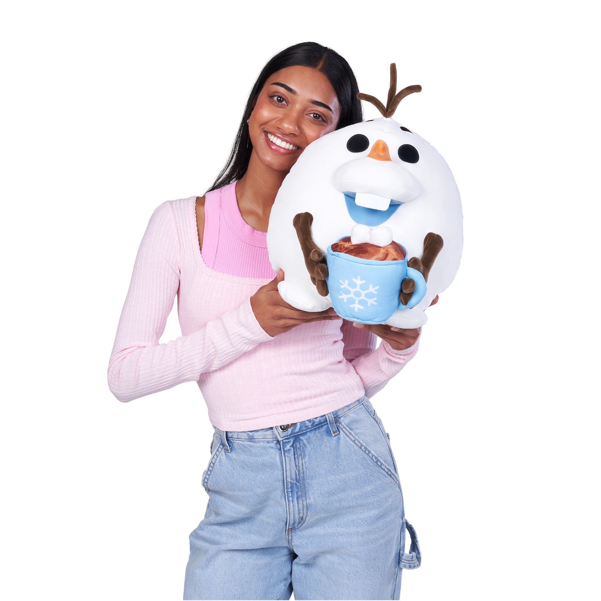 slide 2 of 2, Zuru Snackles Disney 14" Olaf With Hot Chocolate Plush, 14 in