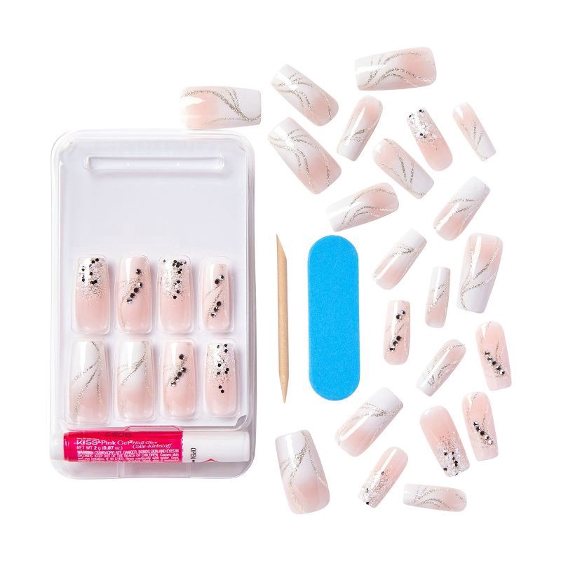 slide 6 of 8, Kiss Classy Premium Nails Long 30 ea, 30 ct
