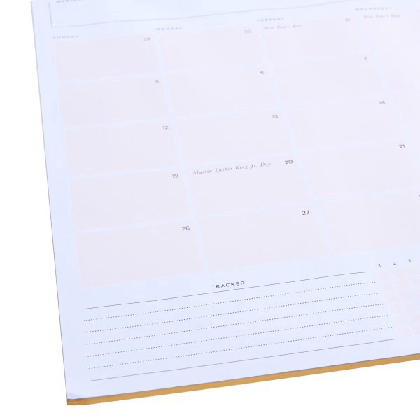 slide 2 of 5, Russell & Hazel 2025 Russel & Hazel Vegan Leather Monthly Pad, 17"" X 11"", Traditional, January 2025 To December 2025, 1 ct