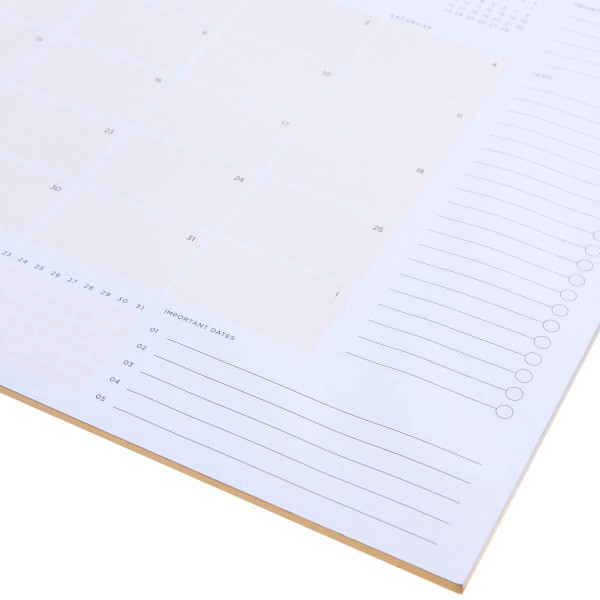 slide 3 of 5, Russell & Hazel 2025 Russel & Hazel Vegan Leather Monthly Pad, 17"" X 11"", Traditional, January 2025 To December 2025, 1 ct