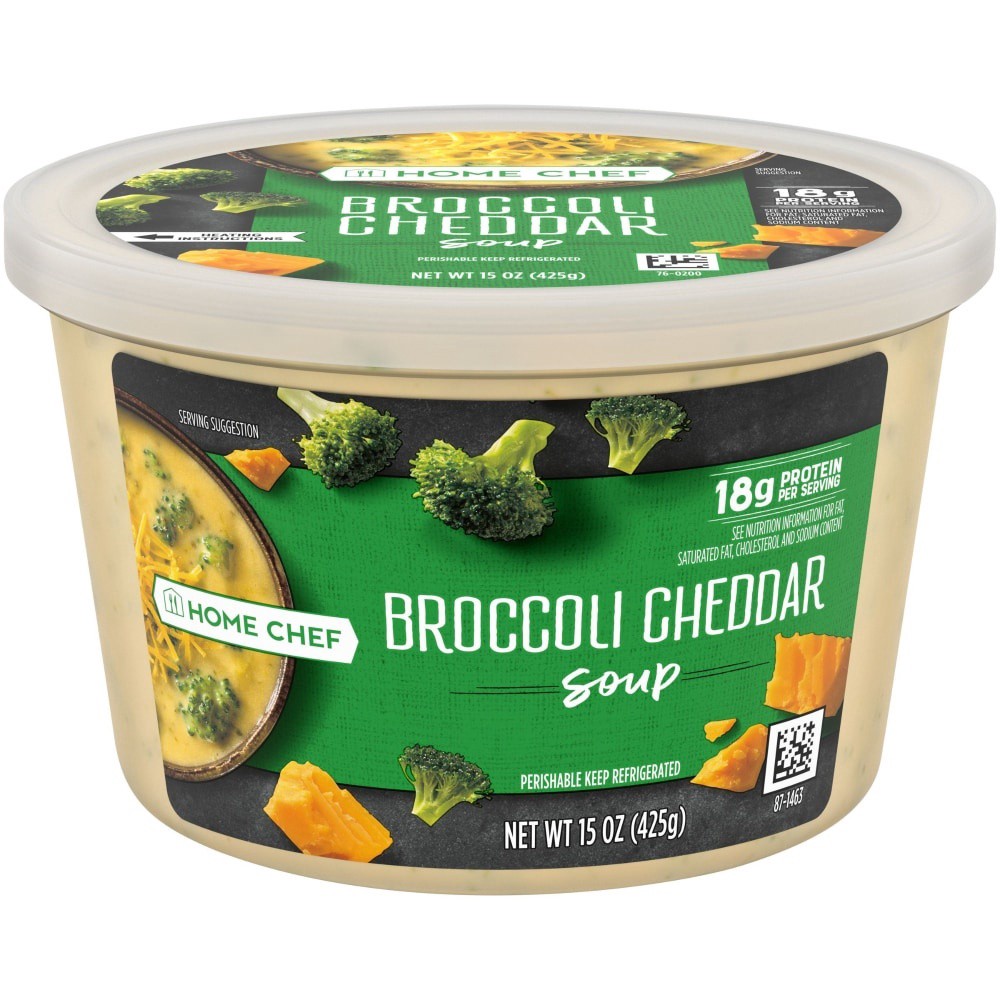 slide 2 of 3, Home Chef Broccoli Cheddar Soup, 15 oz