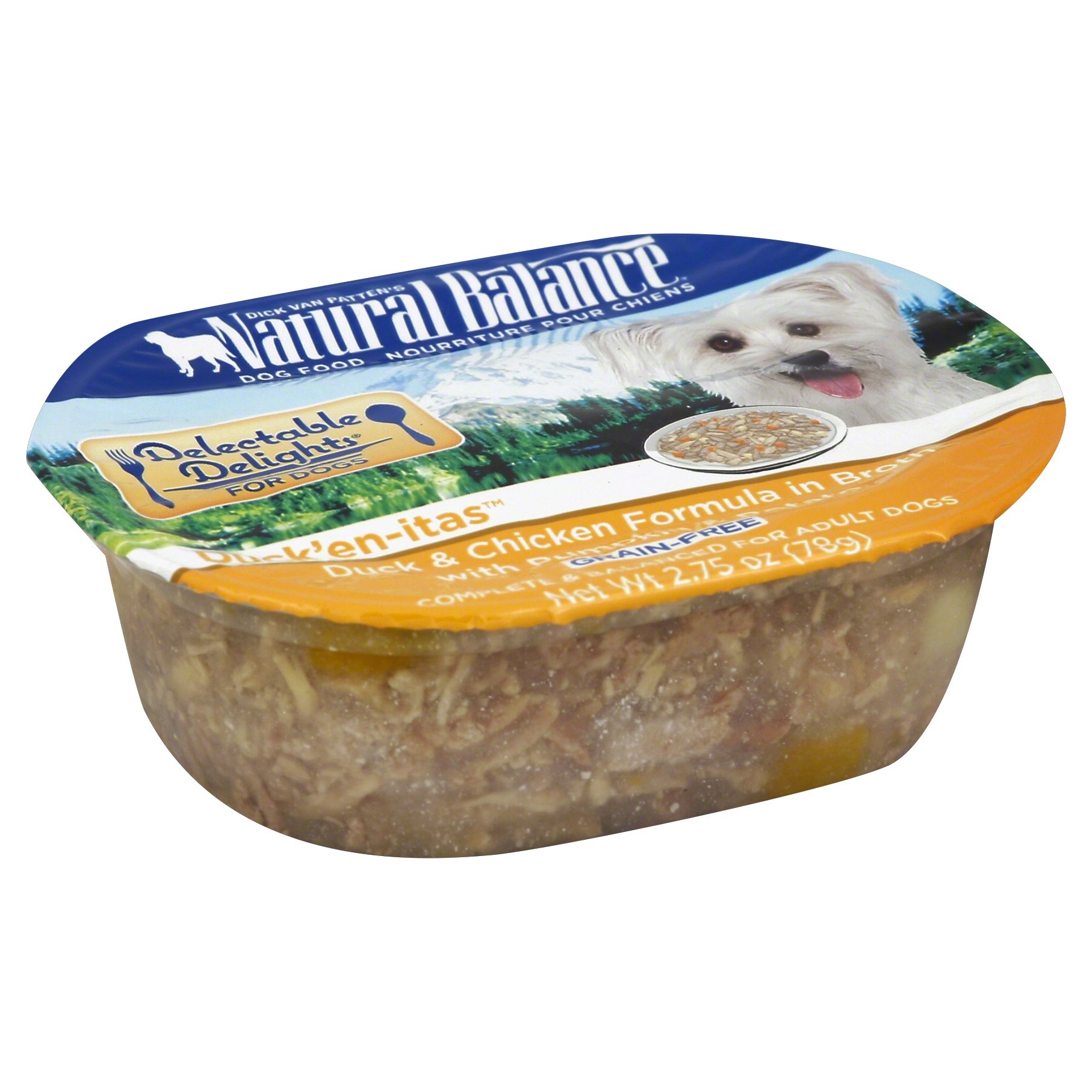 slide 1 of 6, Natural Balance Dog Food, Grain Free, Duck'En-Itas, 2.75 oz