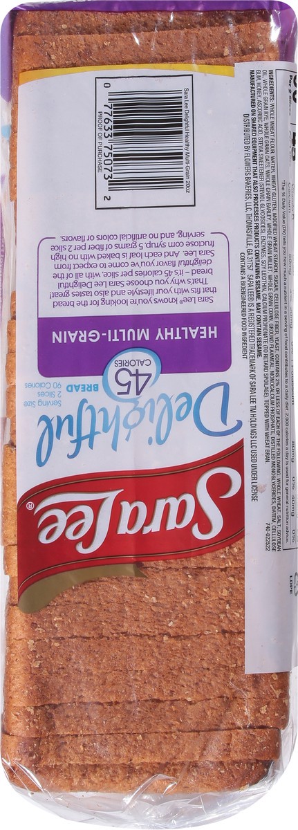 slide 9 of 9, Sara Lee Healthy Multi-Grain Delightful Bread 20 oz, 20 oz