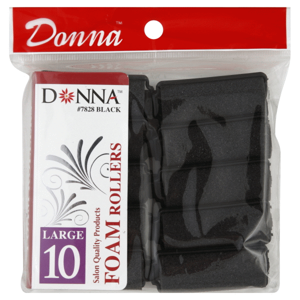 slide 1 of 1, Donna Large Foam Rollers, 10 ct