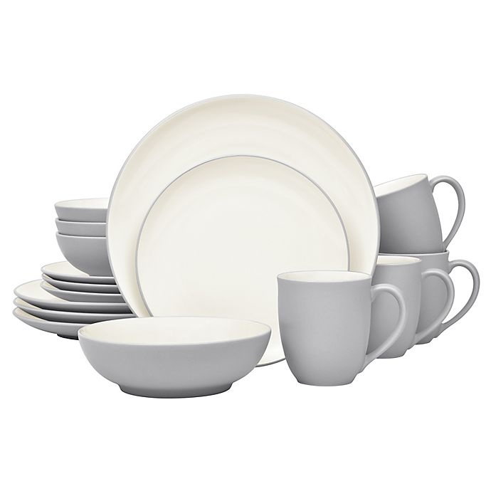 slide 1 of 1, Noritake Colorwave Coupe Dinnerware Set - Slate, 16 ct