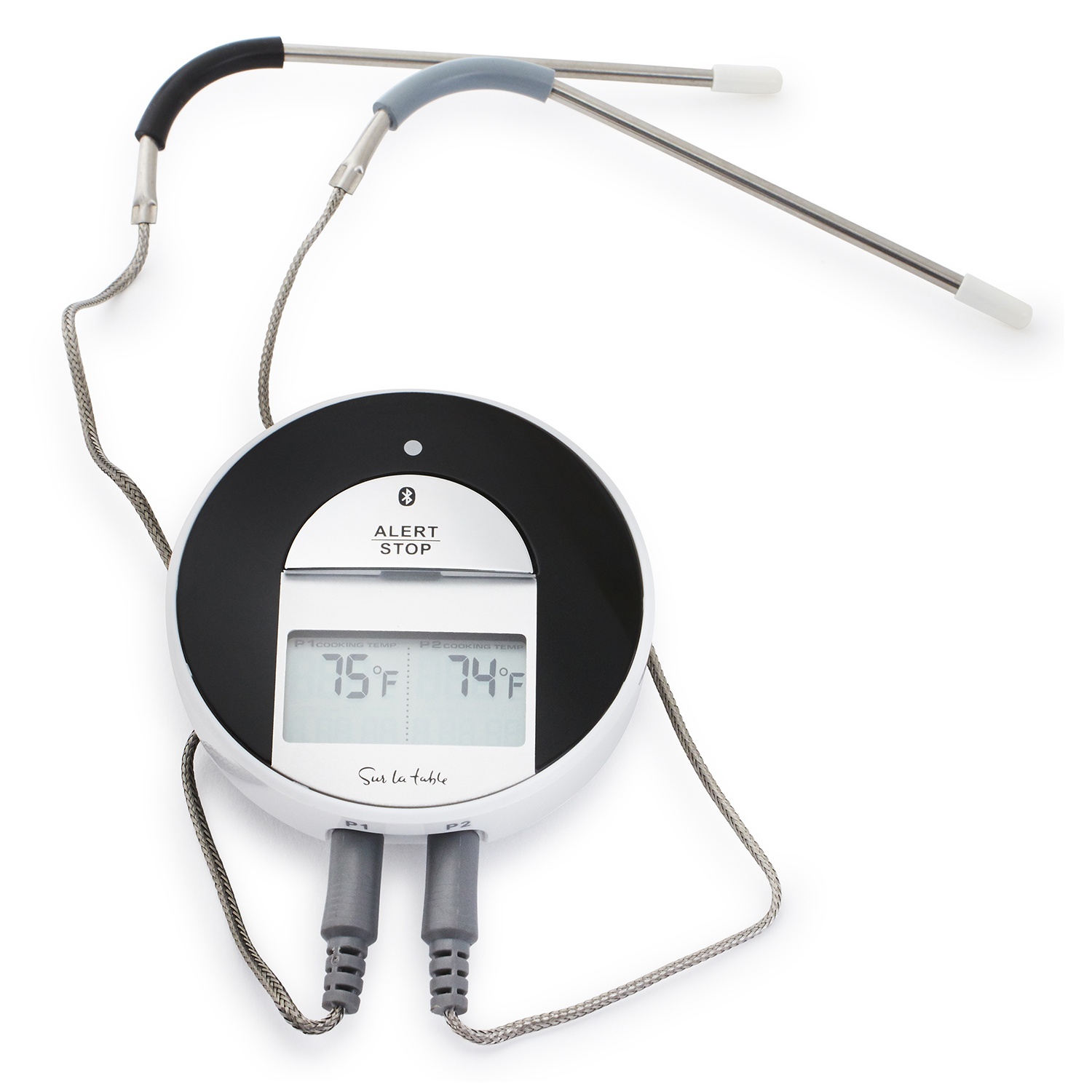 slide 1 of 1, Sur La Table Bluetooth Dual-Probe BBQ Thermometer & Timer, 1 ct