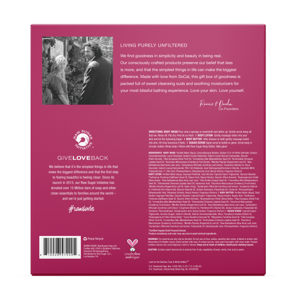 slide 2 of 5, Raw Sugar Winterberry & Mint Gift Set, 4 ct