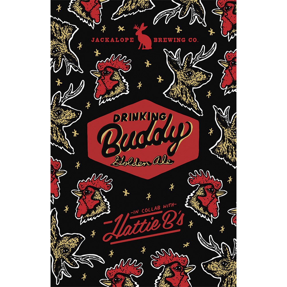 slide 1 of 1, Jackalope Drinking Buddy, 4 ct; 16 oz