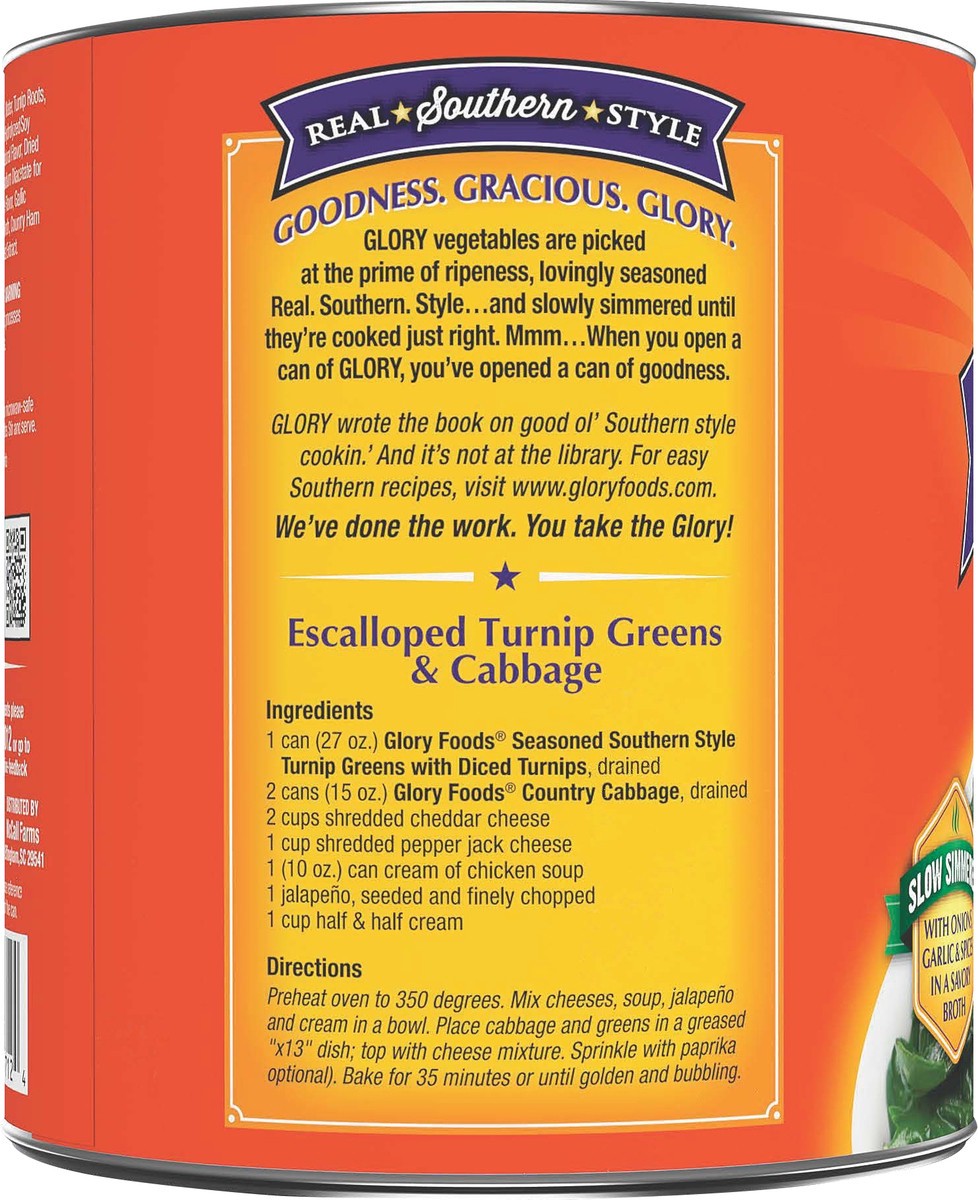 slide 4 of 5, Glory Foods Glory Seasoned Turnip Greens w/ Roots, 27 oz