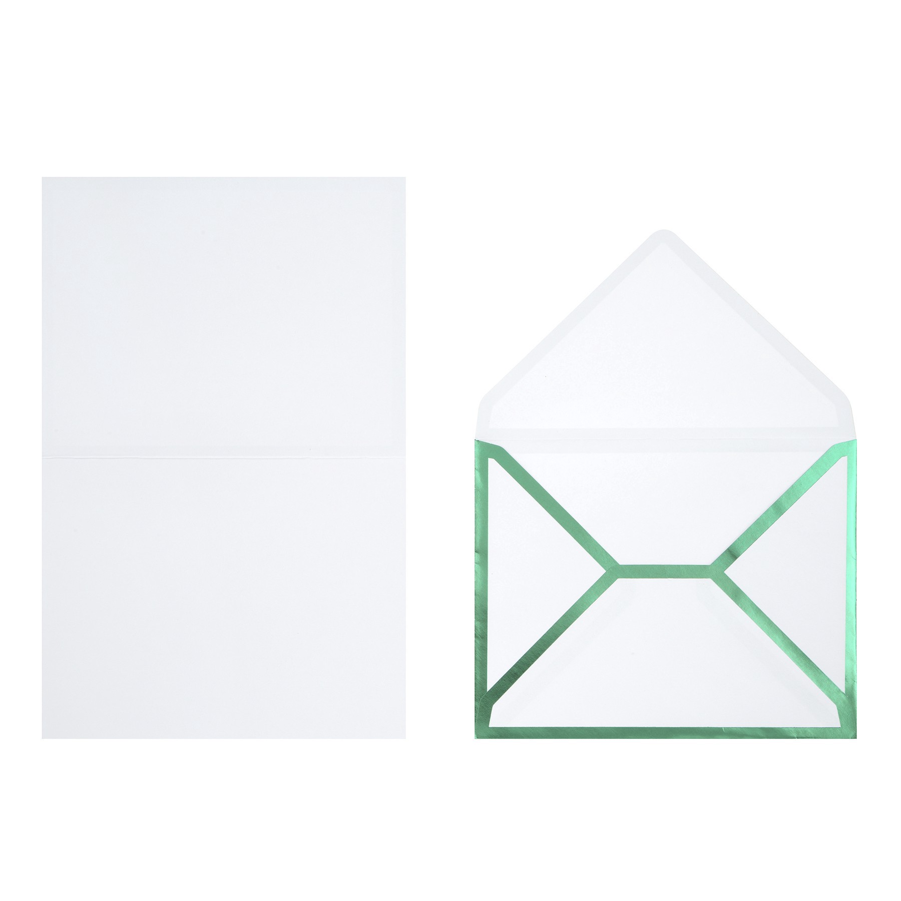 slide 2 of 2, Green Card & Envelope Set By Recollections, 4.25 in x 5.5 in