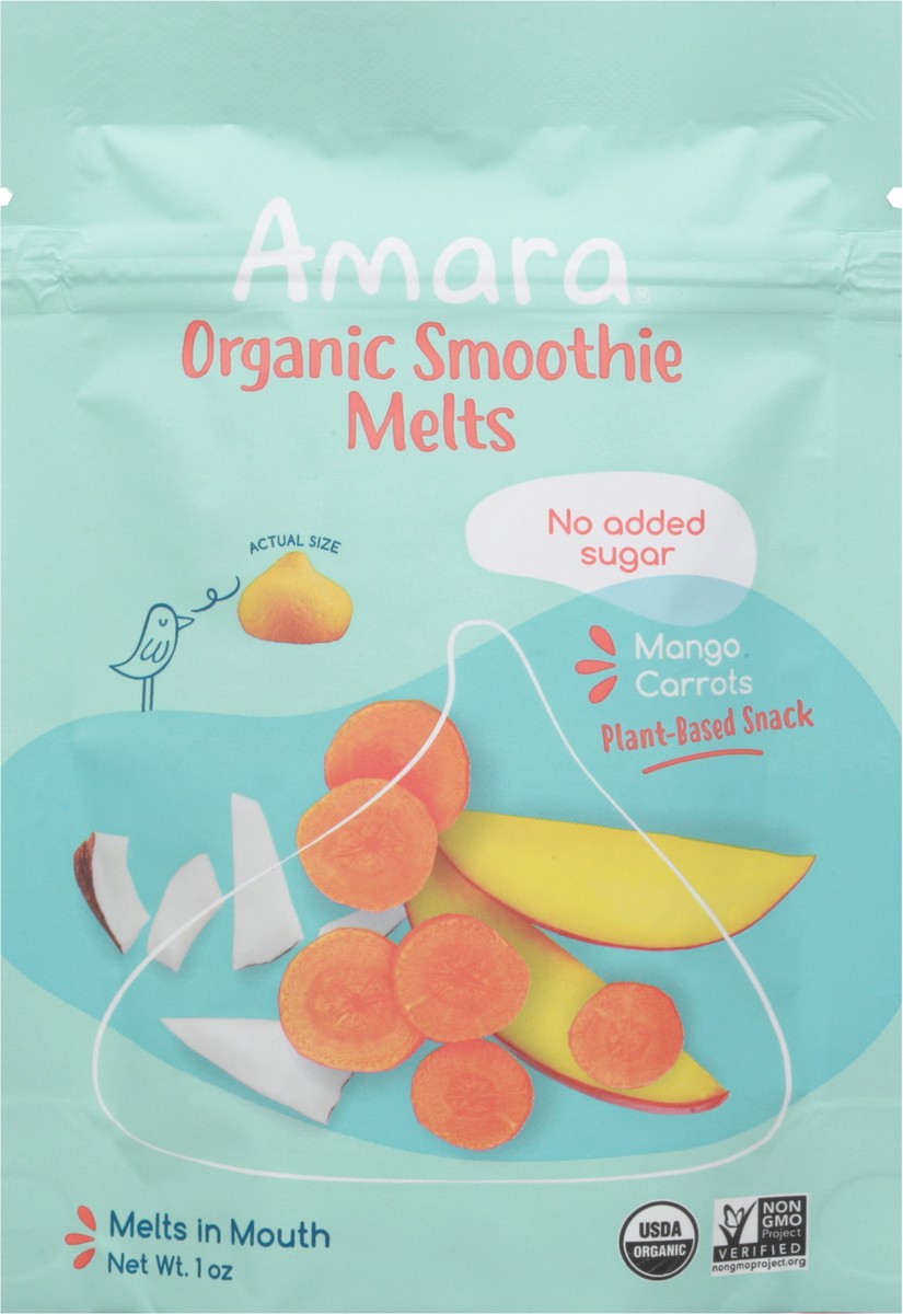 slide 7 of 11, Amara Organic Mango Carrots Smoothie Melts 1 oz, 1 oz