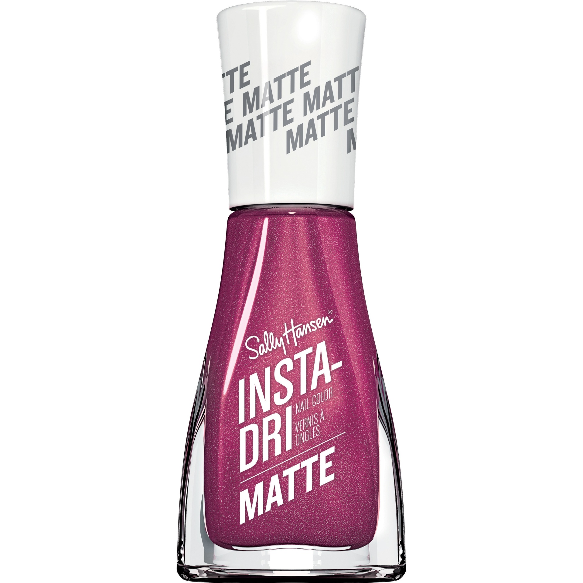 slide 1 of 1, Sally Hansen Insta Dri Matte Metallics, Molten Mauve, 0.31 fl oz