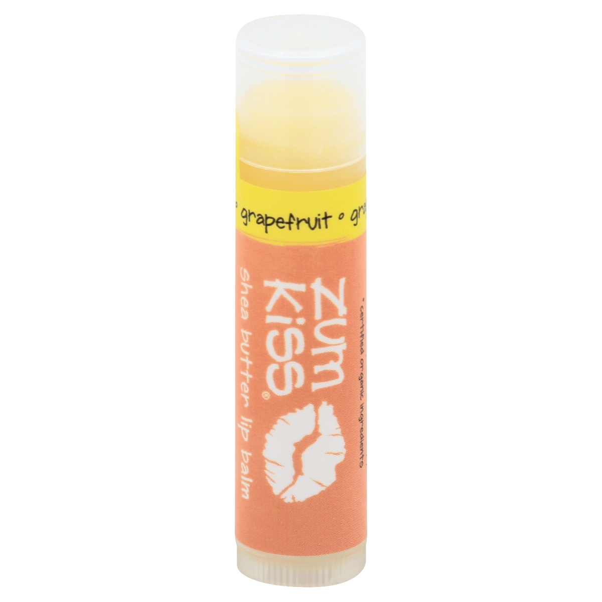 slide 1 of 2, Zum Kiss Grapefruit Shea Butter Lip Balm, 0.15 oz