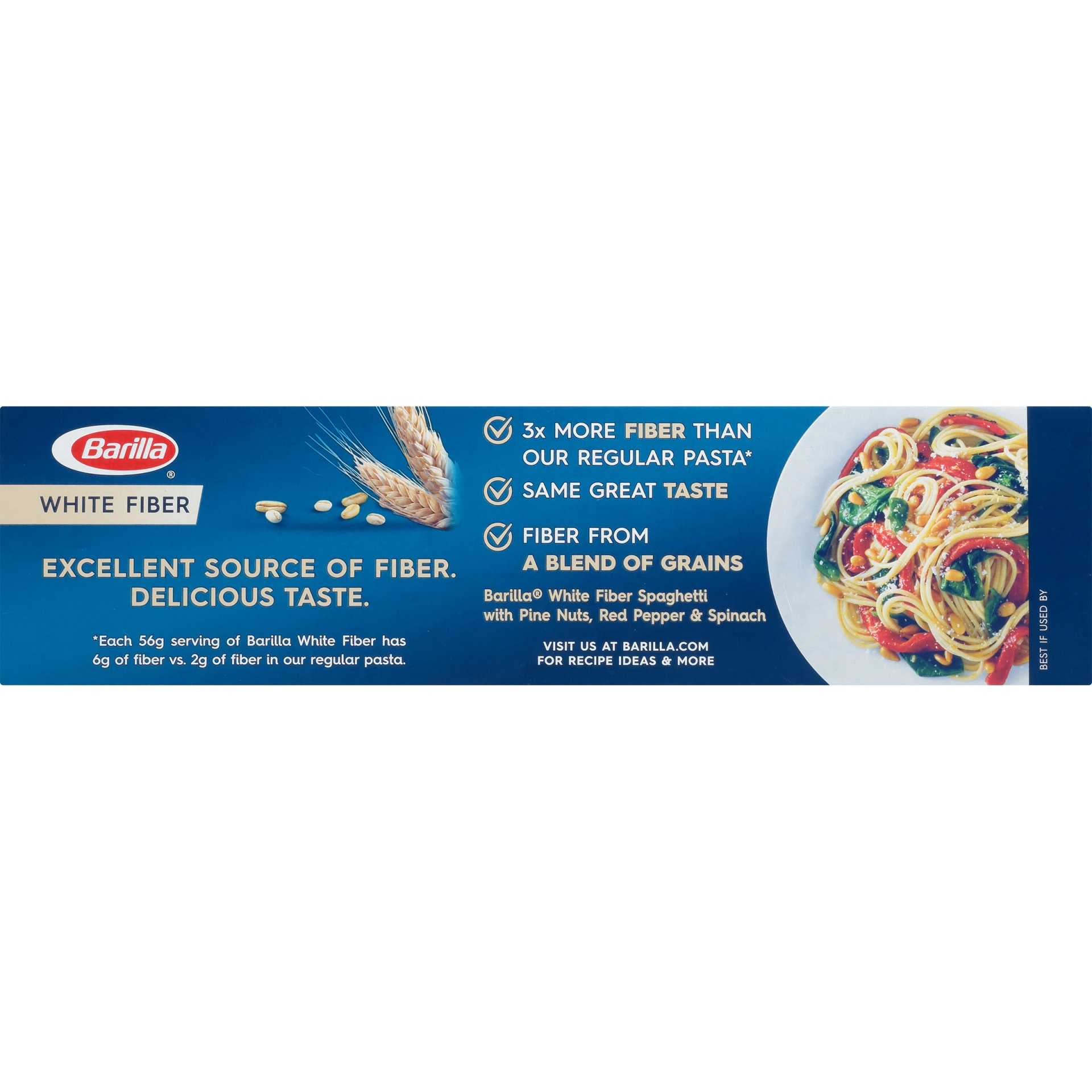 slide 6 of 8, Barilla White Fiber Spaghetti, 12 oz