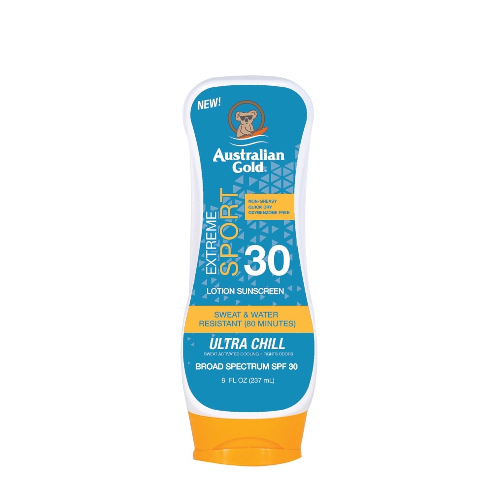 slide 1 of 1, Australian Gold Extreme Sport Ultra Chill Sunscreen Lotion Spf 30, 6 oz