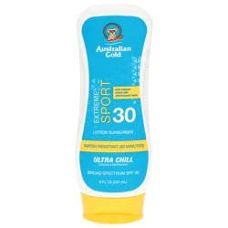 Australian Gold Extreme Sport Ultra Chill Broad Spectrum SPF 30 Lotion Sunscreen 8 fl oz