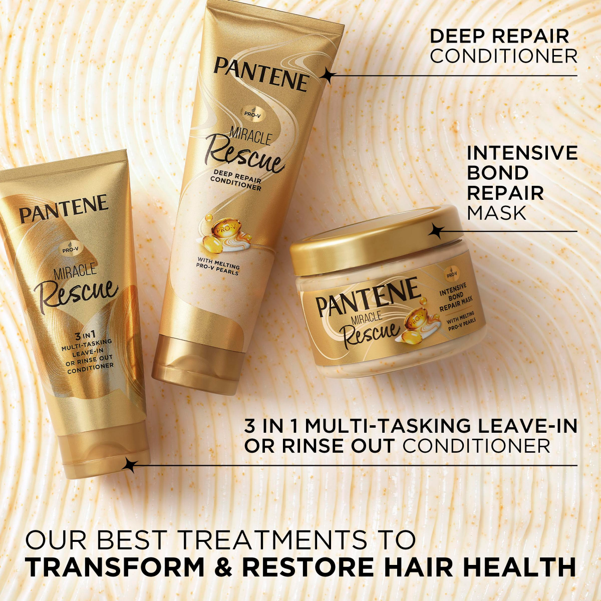 slide 27 of 29, Pantene 3in1 Multi-Tasking Leave-in or Rinse Out Conditioner, Moisturizes, Protects from Heat, Prevents Frizz, Detangles, 6.0 OZ, 6 fl oz