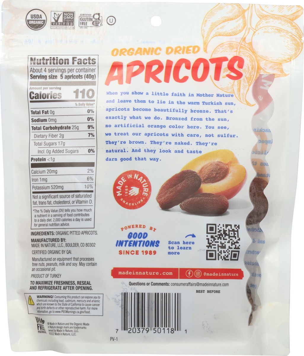 slide 5 of 9, Made in Nature Snacklife Dried Organic Apricots 6 oz, 6 oz